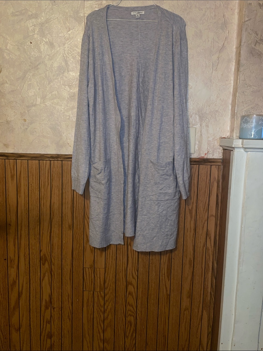 Light gray jachs girlfriend cardigan with pockets (XL)